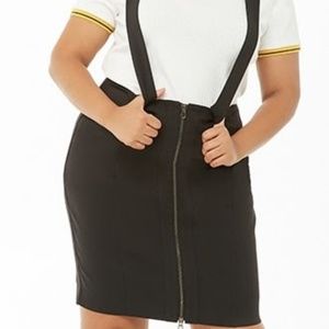 NWT Forever 21 plus Suspender Skirt